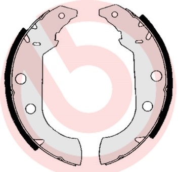 Bromsbackar, sats, Bakaxel Brembo S 61 517 BREMBO
