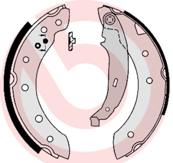Bromsbackar, sats, Bakaxel BREMBO