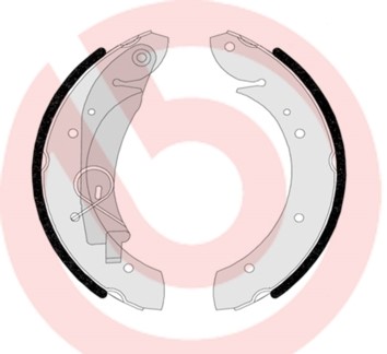 Bromsbackar, sats, Bakaxel Brembo S 61 524 BREMBO
