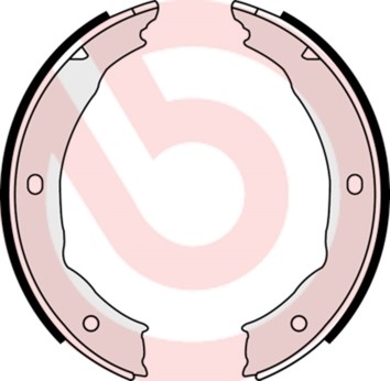 Bromsbackar, sats, parkeringsbroms, Bakaxel BREMBO