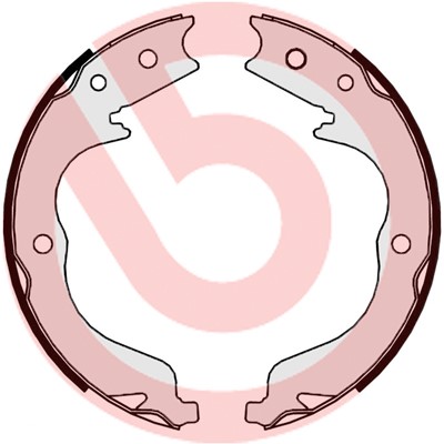 Bromsbackar, sats, parkeringsbroms, Bakaxel BREMBO