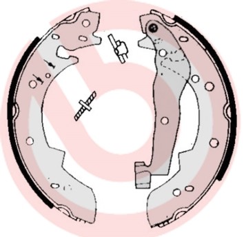 Bromsbackar, sats Brembo S 68 505 BREMBO