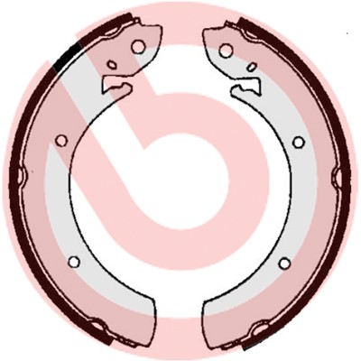 Bromsbackar, sats Brembo S 68 516 BREMBO