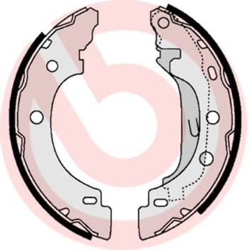 Bromsbackar, sats, Bakaxel BREMBO