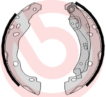 Bromsbackar, sats, Bakaxel BREMBO