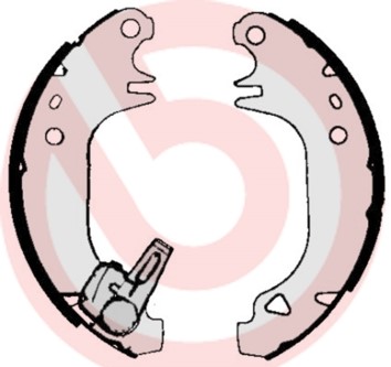 Bromsbackar, sats Brembo S 68 536 BREMBO
