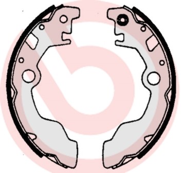 Bromsbackar, sats, Bak Brembo S 78 506 BREMBO