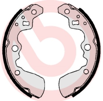 Bromsbackar, sats, Bakaxel Brembo S 79 501 BREMBO