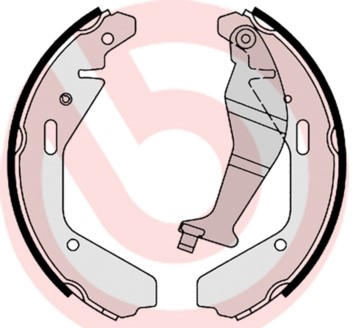 Bromsbackar, sats, Bakaxel Brembo S 79 502 BREMBO