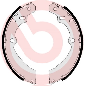 Bromsbackar, sats Brembo S 79 509 BREMBO