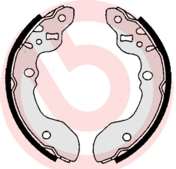 Bromsbackar, sats Brembo S 79 516 BREMBO