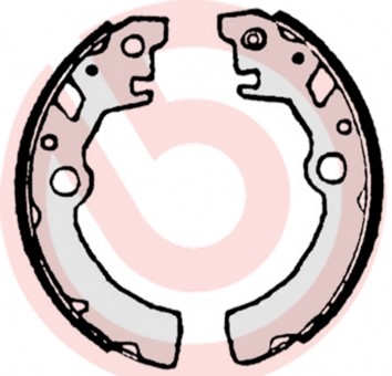 Bromsbackar, sats, Bakaxel Brembo S 79 519 BREMBO