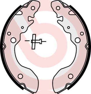 Bromsbackar, sats Brembo S 79 520 BREMBO