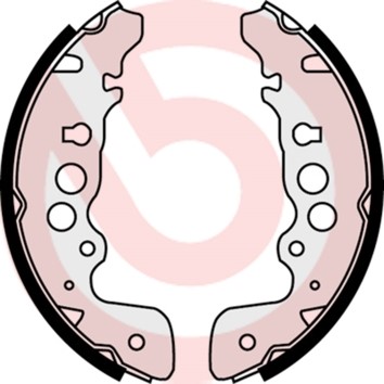 Bromsbackar, sats, Bakaxel BREMBO