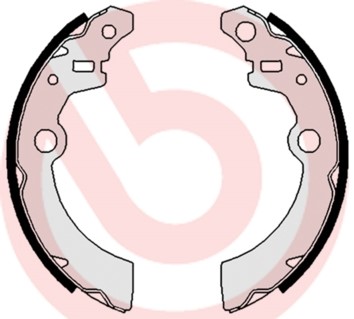 Bromsbackar, sats, Bakaxel Brembo S 79 523 BREMBO