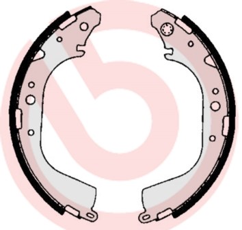 Bromsbackar, sats, Bakaxel BREMBO