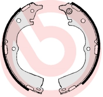 Bromsbackar, sats Brembo S 83 533 BREMBO