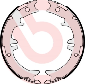 Bromsbackar, sats, parkeringsbroms, Bakaxel BREMBO