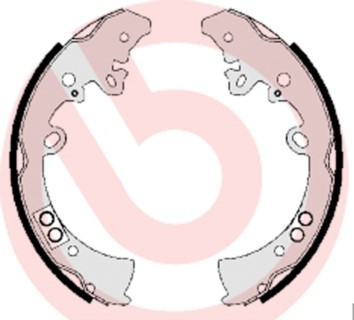 Bromsbackar, sats, Bakaxel BREMBO