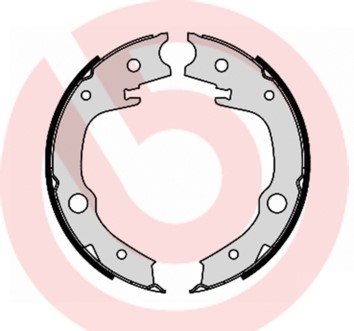 Bromsbackar, sats, parkeringsbroms, Bakaxel BREMBO Bromsbackar, sats, parkeringsbroms, Bakaxel BREMBO