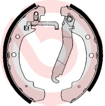 Bromsbackar, sats Brembo S 85 510 BREMBO Bromsbackar, sats Brembo S 85 510 BREMBO
