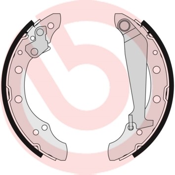 Bromsbackar, sats, Bakaxel BREMBO