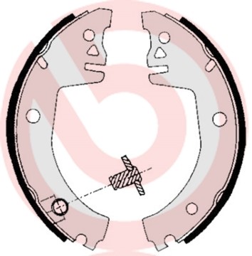 Bromsbackar, sats Brembo S 85 512 BREMBO