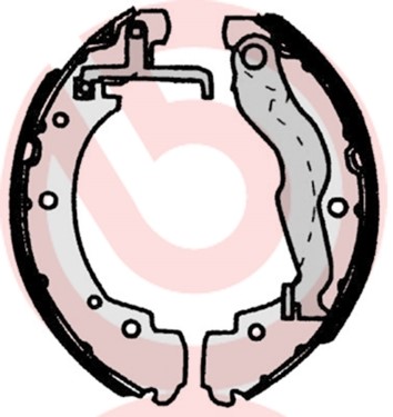 Bromsbackar, sats, Bakaxel Brembo S 85 515 BREMBO