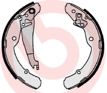 Bromsbackar, sats, Bakaxel BREMBO
