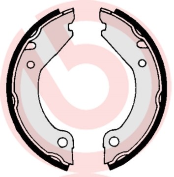 Bromsbackar, sats, parkeringsbroms, Bakaxel BREMBO