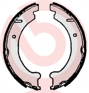 Bromsbackar, sats, parkeringsbroms, Bakaxel BREMBO