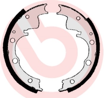 Bromsbackar, sats, Bakaxel Brembo S A6 502 BREMBO