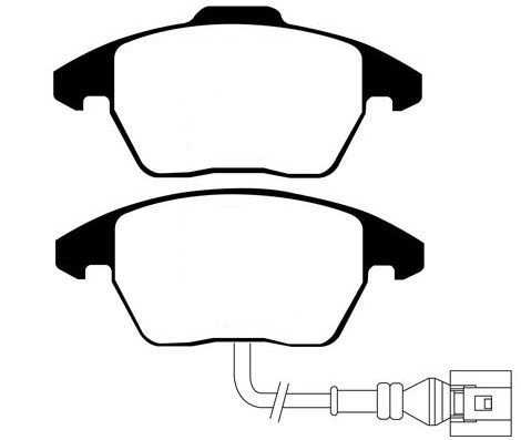Bromsbeläggsats Ultimax, Framaxel Ebc brakes DP1517 EBC Brakes