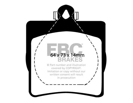 Bromsbeläggsats GREENSTUFF Ebc brakes DP21191 EBC Brakes
