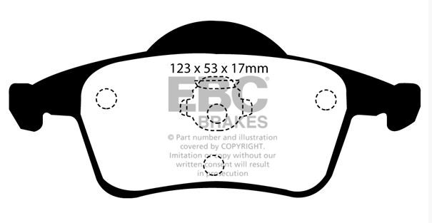 Bromsbeläggsats Yellowstuff Ebc brakes DP41231R EBC Brakes