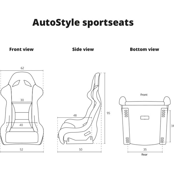 Sportstol, Universal Autostyle SS 12Z AutoStyle Sportstol, Universal Autostyle SS 12Z AutoStyle