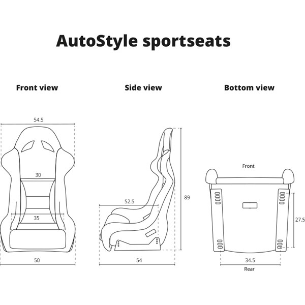 Sportstol, Universal Autostyle SS 36G AutoStyle Sportstol, Universal Autostyle SS 36G AutoStyle