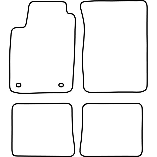 Textilmatta, kupé, Fram och bak Autostyle TM AR501 AutoStyle