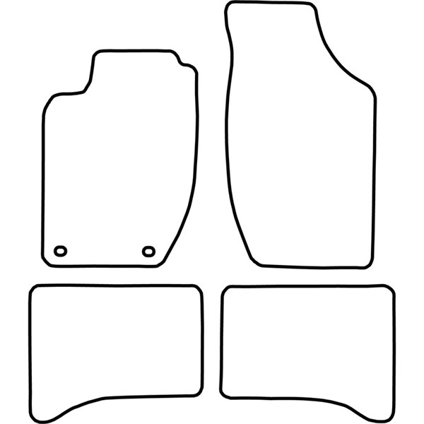 Textilmatta, kupé, Fram och bak Autostyle TM AR503 AutoStyle