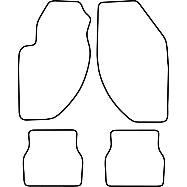 Textilmatta, kupé, Fram och bak Autostyle TM AR506 AutoStyle