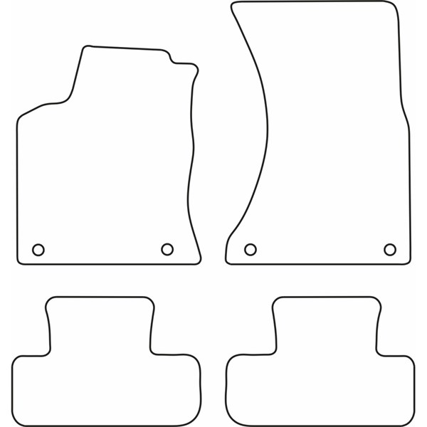 Textilmatta, kupé, Fram och bak Autostyle TM AU529 AutoStyle