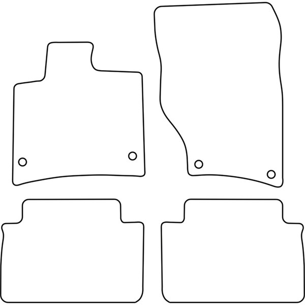 Textilmatta, kupé, Fram och bak Autostyle TM AU531 AutoStyle
