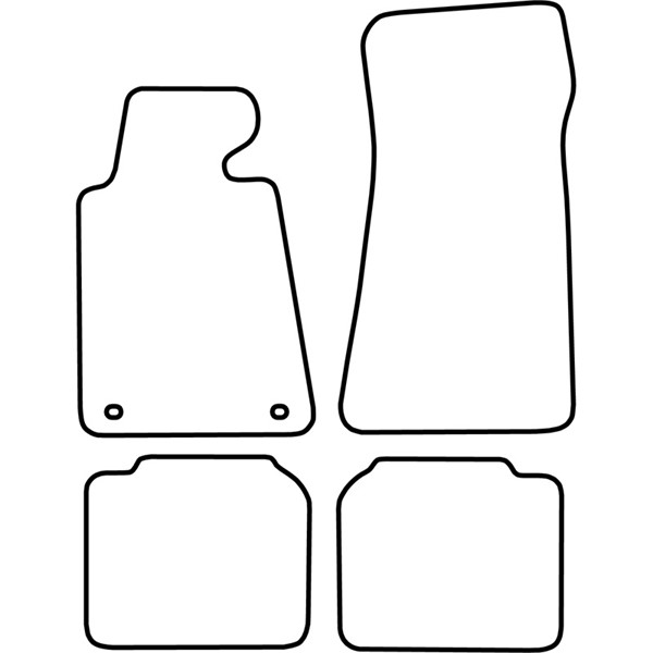 Textilmatta, kupé, Fram och bak Autostyle TM BM503 AutoStyle