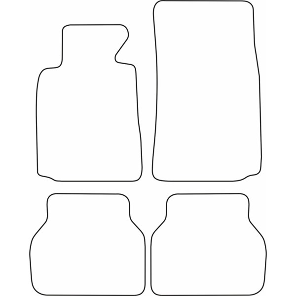 Textilmatta, kupé, Fram och bak Autostyle TM BM506 AutoStyle