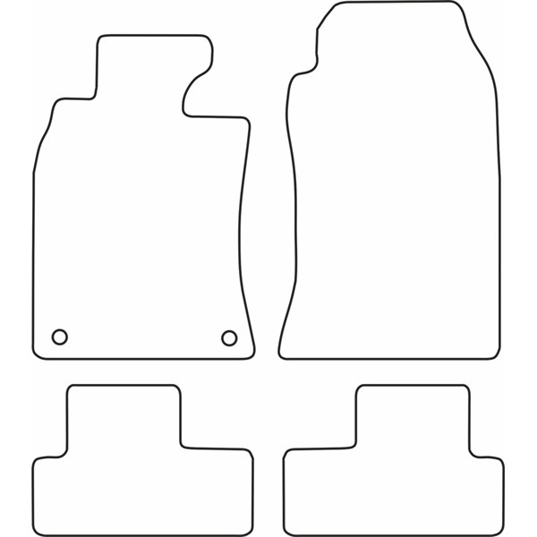 Textilmatta, kupé, Fram och bak Autostyle TM BM514 AutoStyle