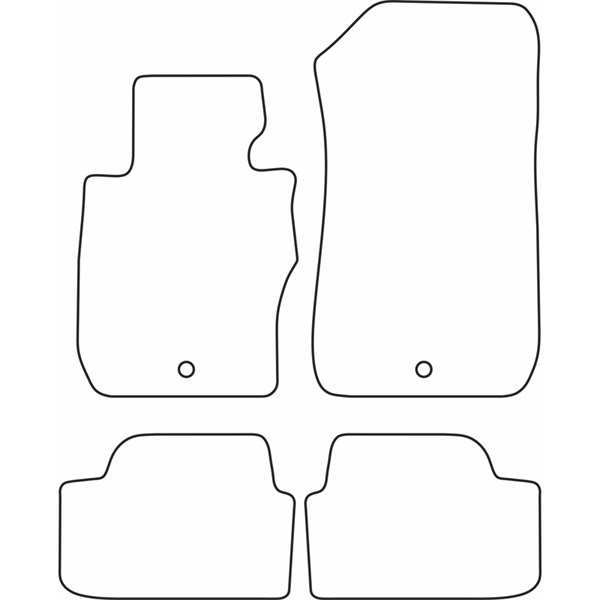Textilmatta, kupé, Fram och bak AutoStyle Textilmatta, kupé, Fram och bak AutoStyle