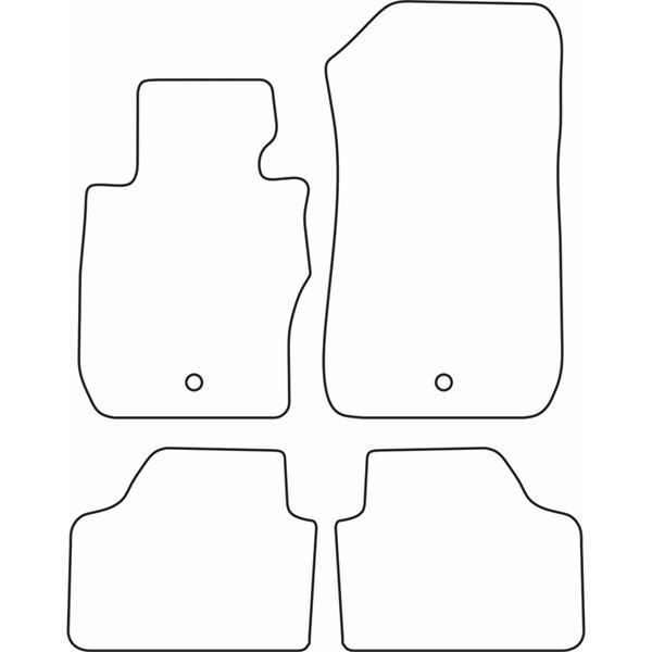 Textilmatta, kupé, Fram och bak Autostyle TM BM521 AutoStyle