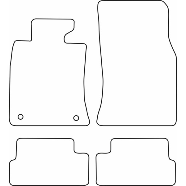 Textilmatta, kupé, Fram och bak Autostyle TM BM522 AutoStyle