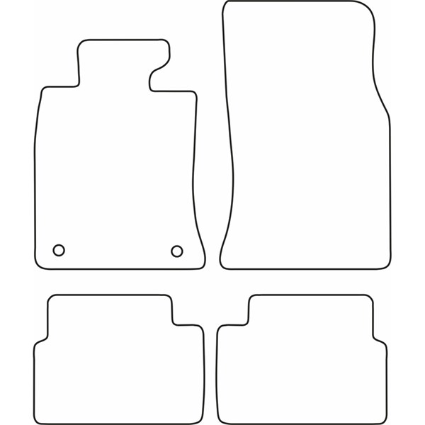 Textilmatta, kupé, Fram och bak Autostyle TM BM524 AutoStyle