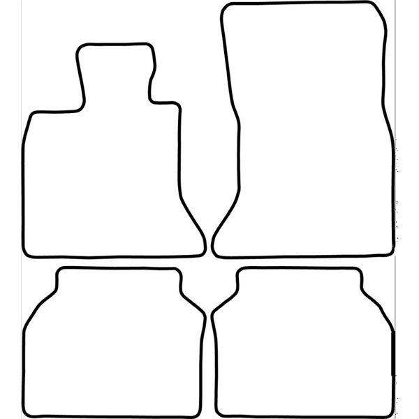 Textilmatta, kupé, Fram och bak Autostyle TM BM533 AutoStyle